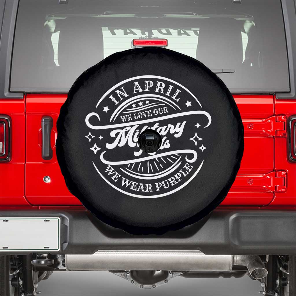 Purple Up For Military Kids Spare Tire Cover Military Children Month