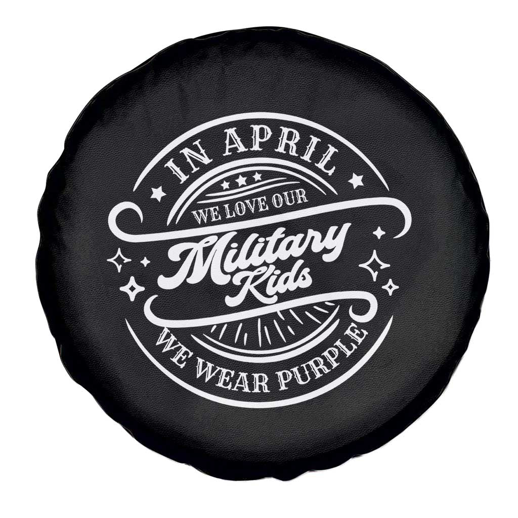 Purple Up For Military Kids Spare Tire Cover Military Children Month