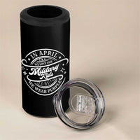 Purple Up For Military Kids 4 in 1 Can Cooler Tumbler Military Children Month