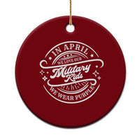 Purple Up For Military Kids Ceramic Ornament Military Children Month