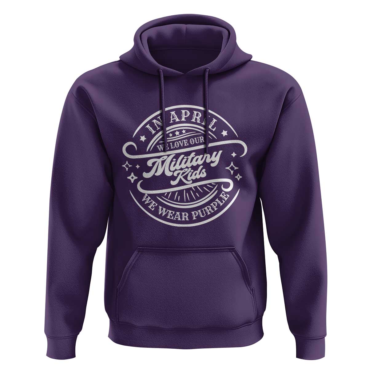 Purple Up For Military Kids Hoodie Military Children Month