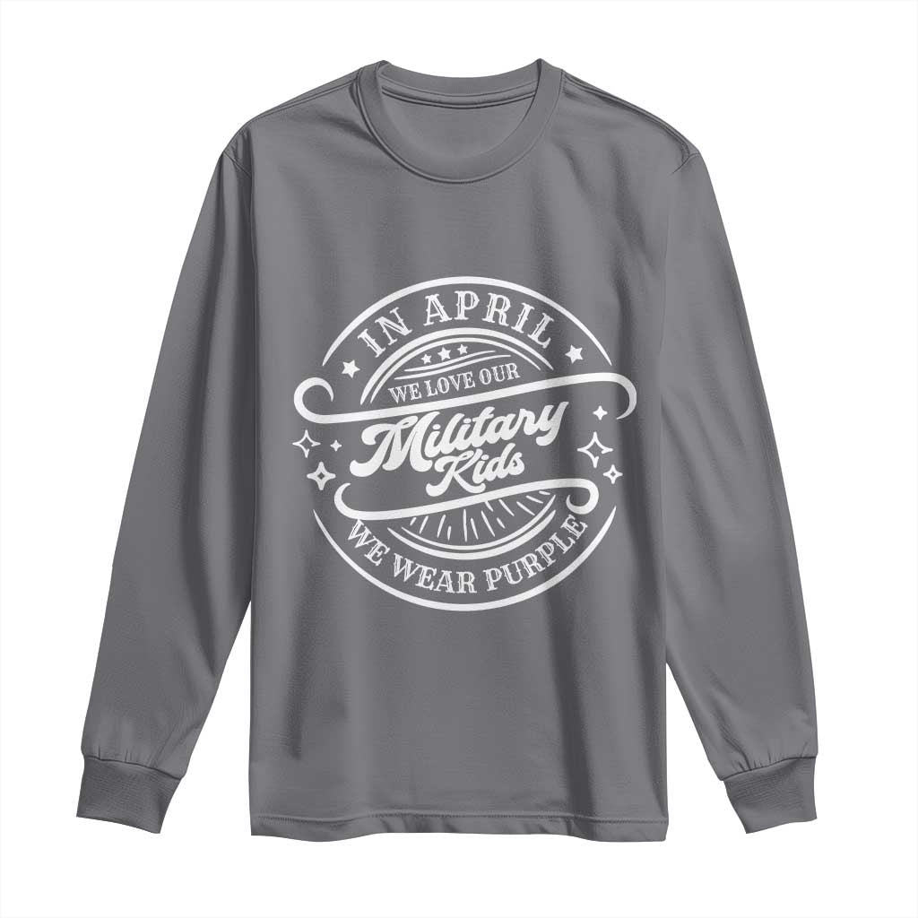 Purple Up For Military Kids Long Sleeve Shirt Military Children Month