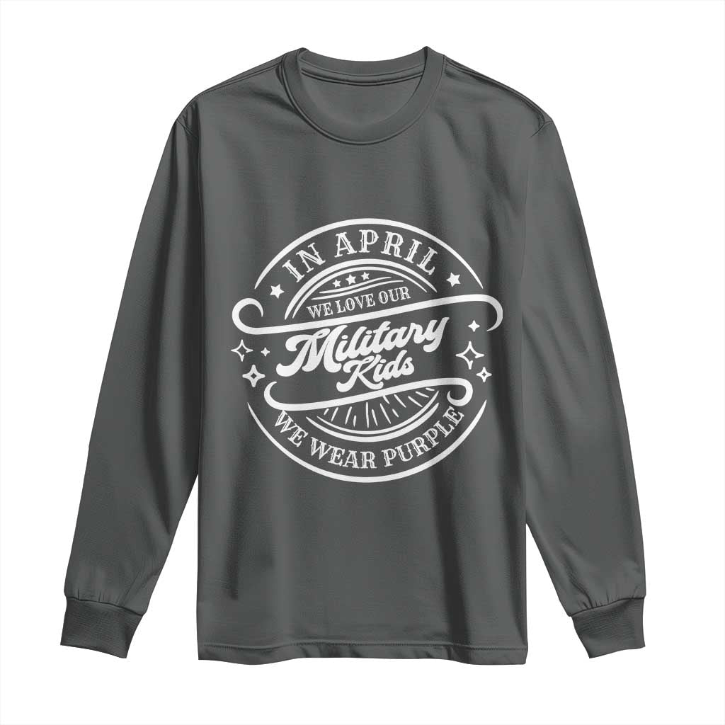 Purple Up For Military Kids Long Sleeve Shirt Military Children Month