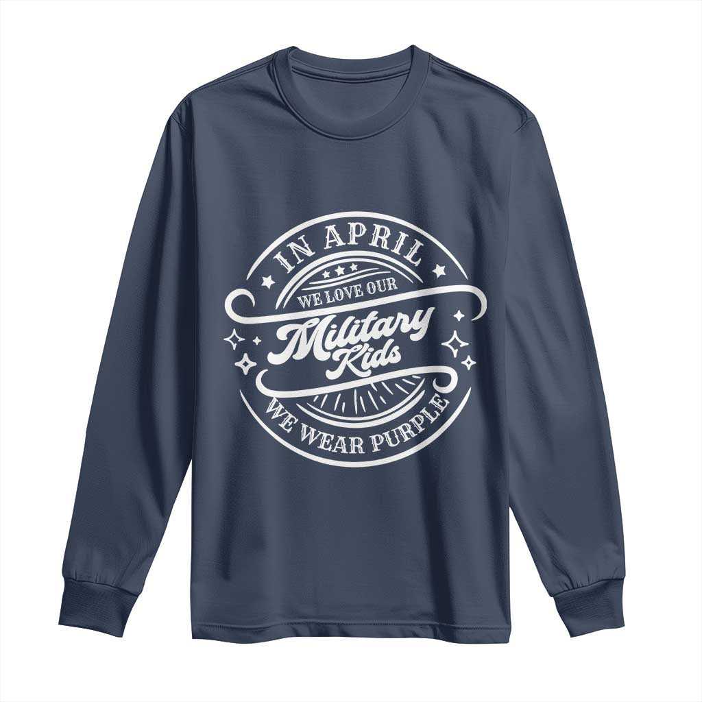 Purple Up For Military Kids Long Sleeve Shirt Military Children Month