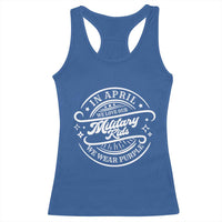 Purple Up For Military Kids Racerback Tank Top Military Children Month