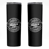 Purple Up For Military Kids Skinny Tumbler Military Children Month