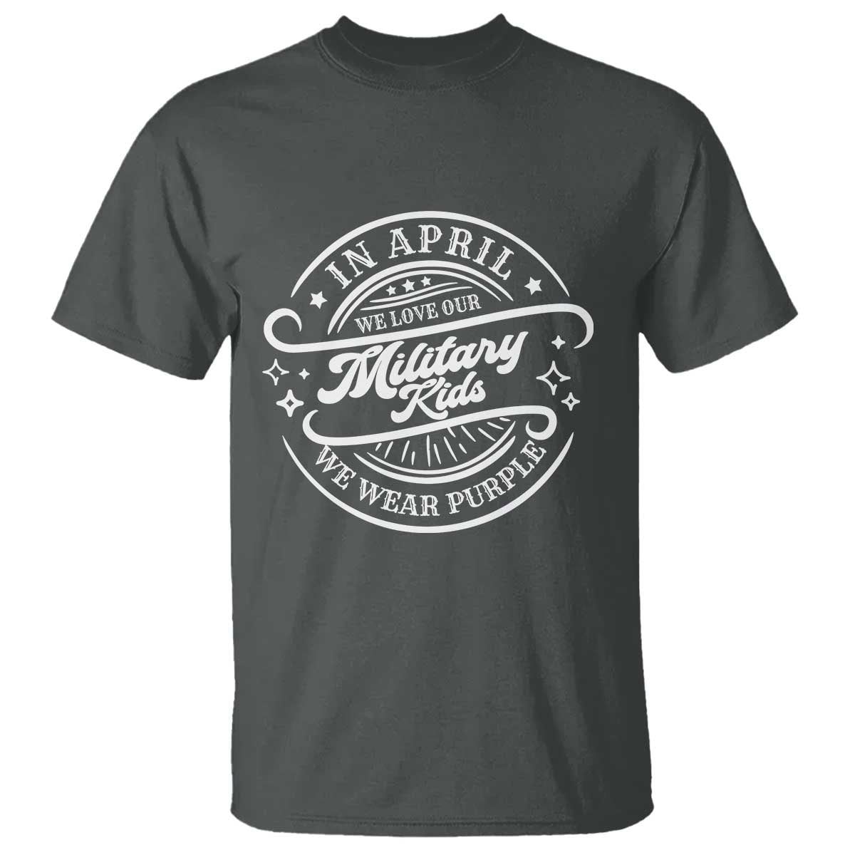 Purple Up For Military Kids T Shirt Military Children Month