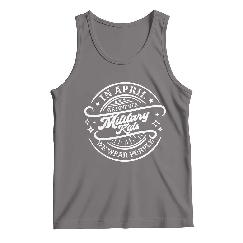 Purple Up For Military Kids Tank Top Military Children Month
