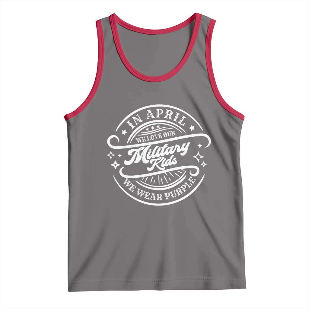 Purple Up For Military Kids Tank Top Military Children Month