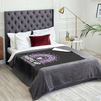 Purple Up For Military Kids Throw Blanket Month Of Military Child Army Rainbow