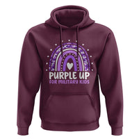 Purple Up For Military Kids Hoodie Month Of Military Child Army Rainbow