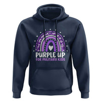 Purple Up For Military Kids Hoodie Month Of Military Child Army Rainbow