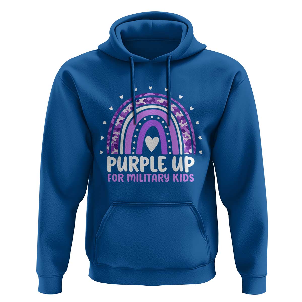 Purple Up For Military Kids Hoodie Month Of Military Child Army Rainbow