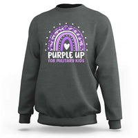 Purple Up For Military Kids Sweatshirt Month Of Military Child Army Rainbow
