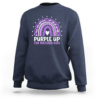 Purple Up For Military Kids Sweatshirt Month Of Military Child Army Rainbow
