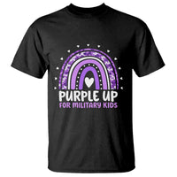 Purple Up For Military Kids T Shirt Month Of Military Child Army Rainbow