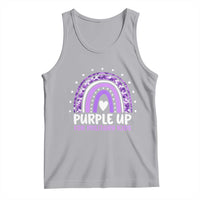 Purple Up For Military Kids Tank Top Month Of Military Child Army Rainbow