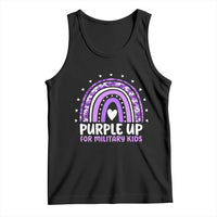 Purple Up For Military Kids Tank Top Month Of Military Child Army Rainbow
