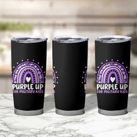 Purple Up For Military Kids Tumbler Cup Month Of Military Child Army Rainbow