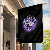 Purple Up Military Child Garden Flag Proud Military Kid