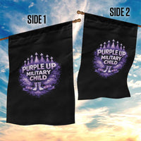 Purple Up Military Child Garden Flag Proud Military Kid