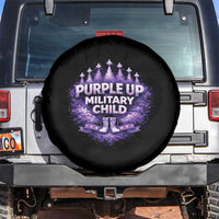 Purple Up Military Child Spare Tire Cover Proud Military Kid