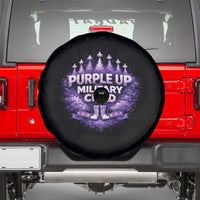 Purple Up Military Child Spare Tire Cover Proud Military Kid