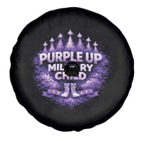 Purple Up Military Child Spare Tire Cover Proud Military Kid