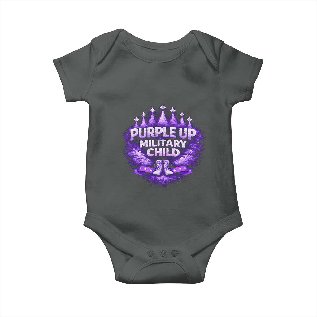 Purple Up Military Child Baby Onesie Proud Military Kid