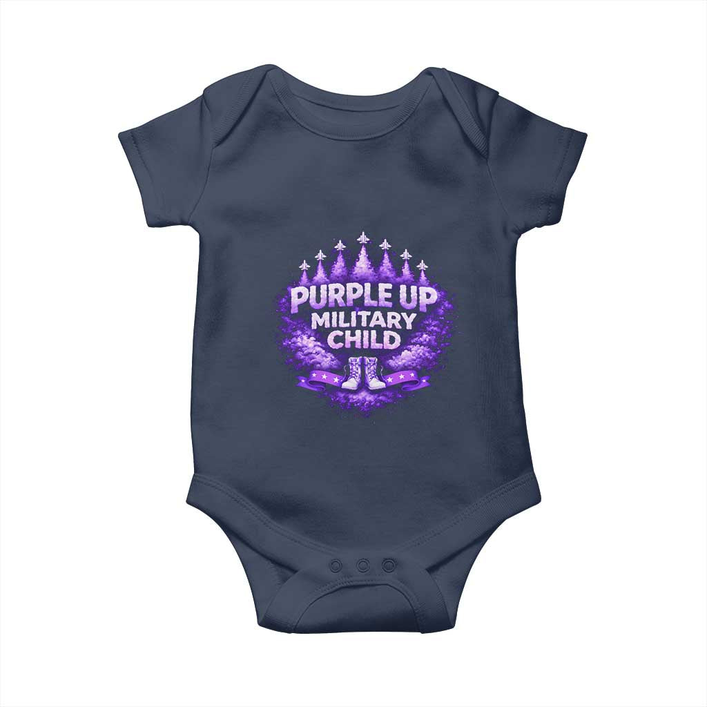Purple Up Military Child Baby Onesie Proud Military Kid