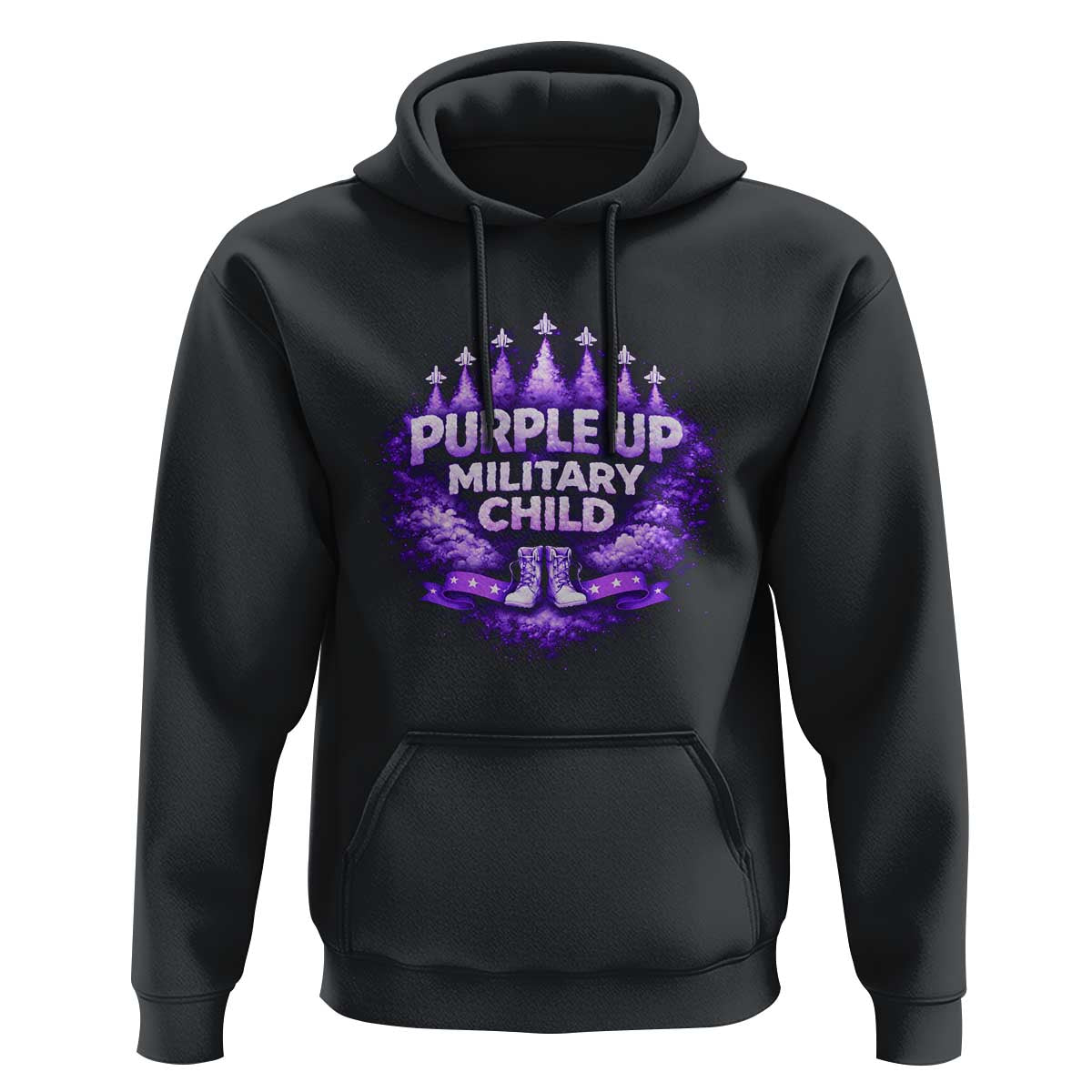 Purple Up Military Child Hoodie Proud Military Kid