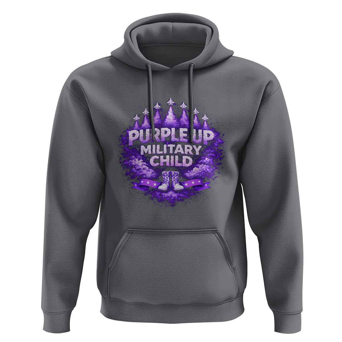 Purple Up Military Child Hoodie Proud Military Kid
