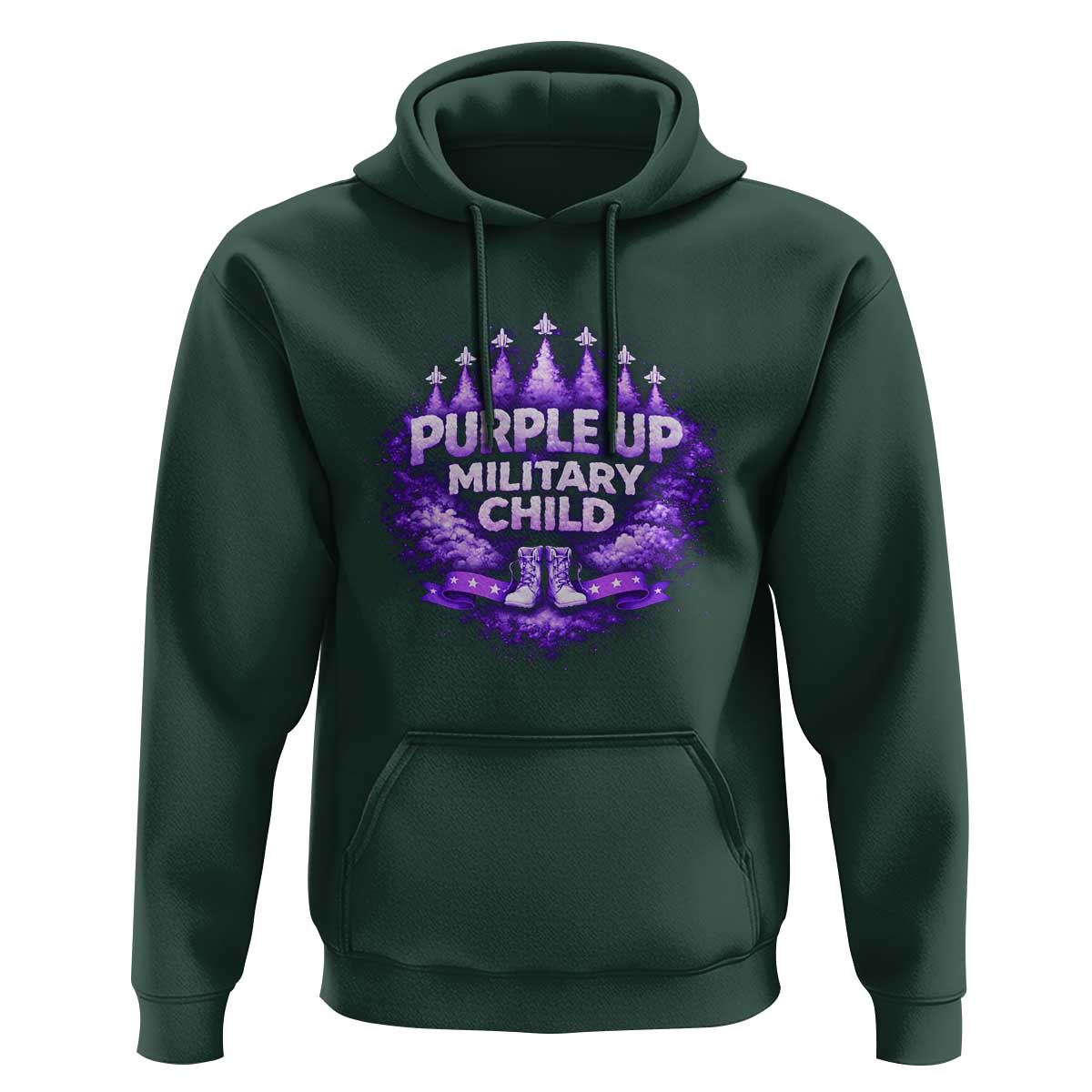 Purple Up Military Child Hoodie Proud Military Kid
