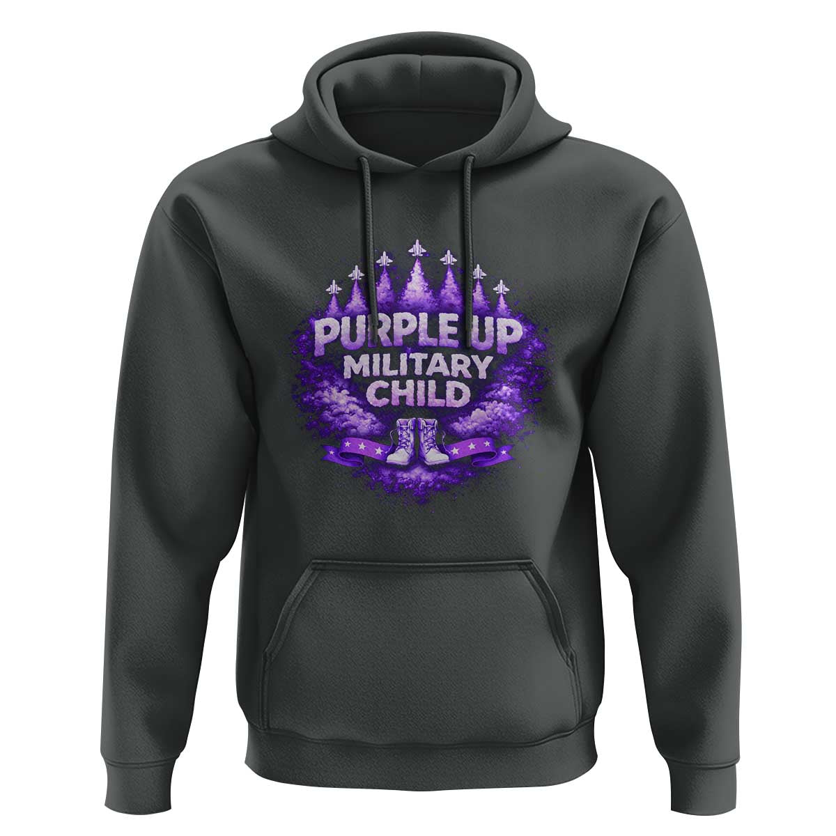 Purple Up Military Child Hoodie Proud Military Kid