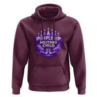 Purple Up Military Child Hoodie Proud Military Kid