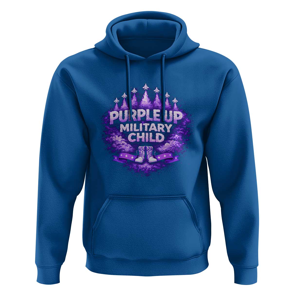 Purple Up Military Child Hoodie Proud Military Kid