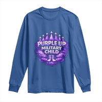 Purple Up Military Child Long Sleeve Shirt Proud Military Kid