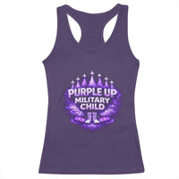 Purple Up Military Child Racerback Tank Top Proud Military Kid