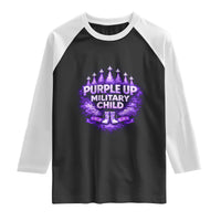 Purple Up Military Child Raglan Shirt Proud Military Kid