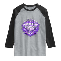Purple Up Military Child Raglan Shirt Proud Military Kid