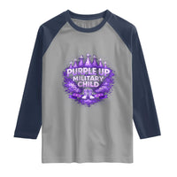 Purple Up Military Child Raglan Shirt Proud Military Kid