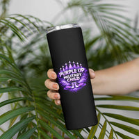 Purple Up Military Child Skinny Tumbler Proud Military Kid