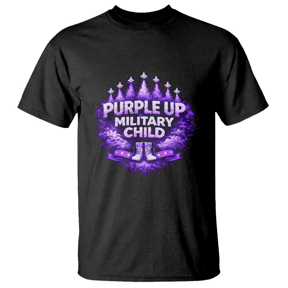 Purple Up Military Child T Shirt Proud Military Kid