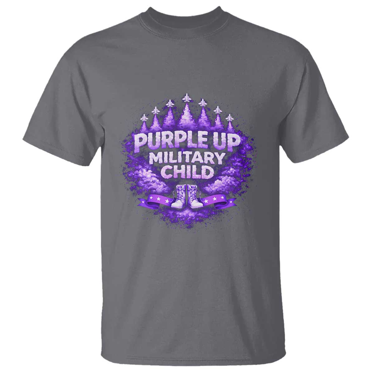 Purple Up Military Child T Shirt Proud Military Kid