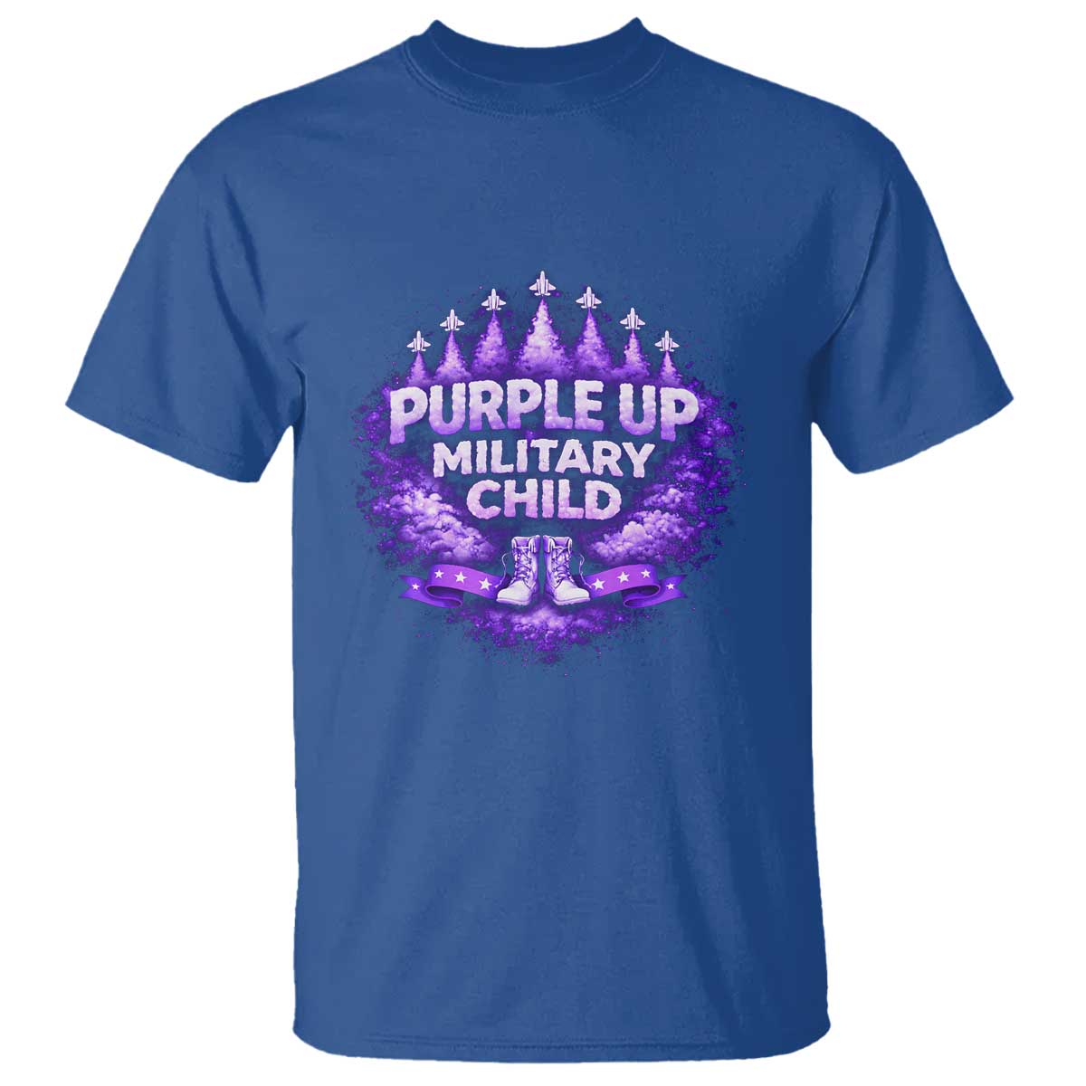 Purple Up Military Child T Shirt Proud Military Kid