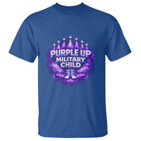 Purple Up Military Child T Shirt Proud Military Kid