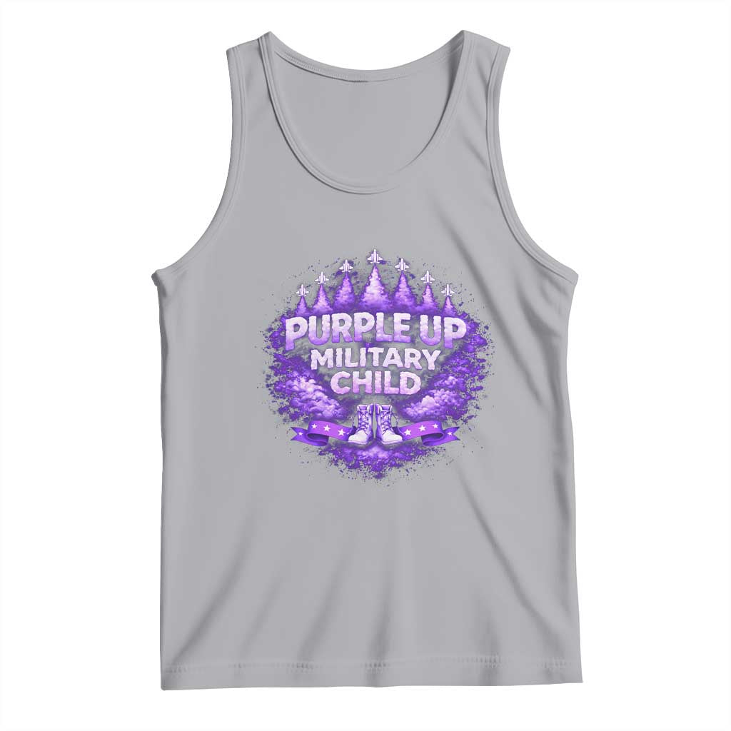 Purple Up Military Child Tank Top Proud Military Kid