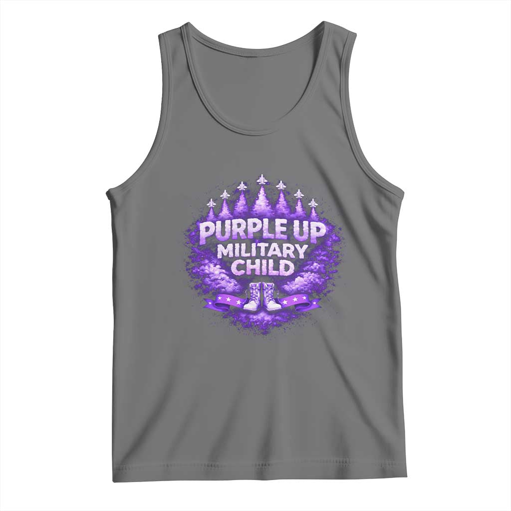 Purple Up Military Child Tank Top Proud Military Kid