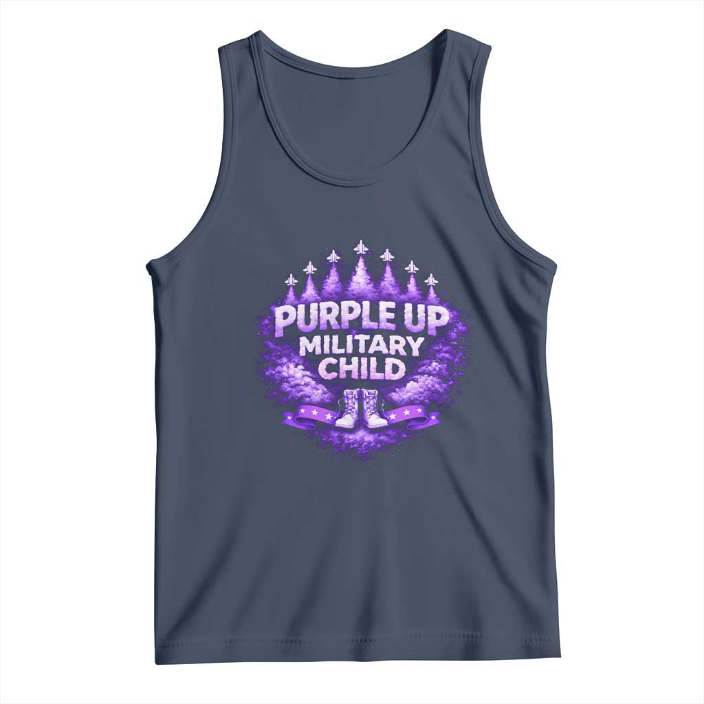 Purple Up Military Child Tank Top Proud Military Kid