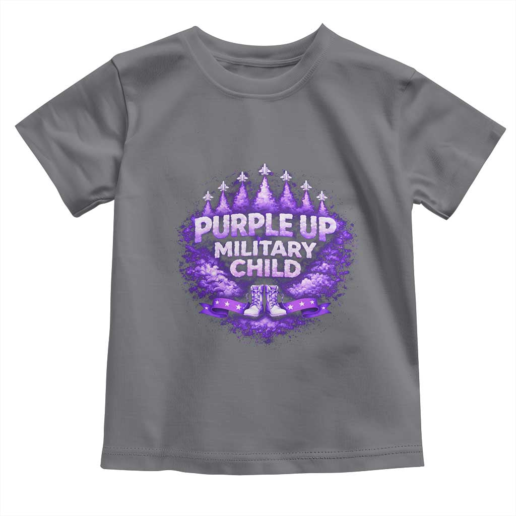 Purple Up Military Child Toddler T Shirt Proud Military Kid